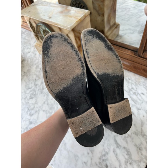 Sandro Black Leather Chelsea Ankle Boots 41 10 - Picture 7 of 8